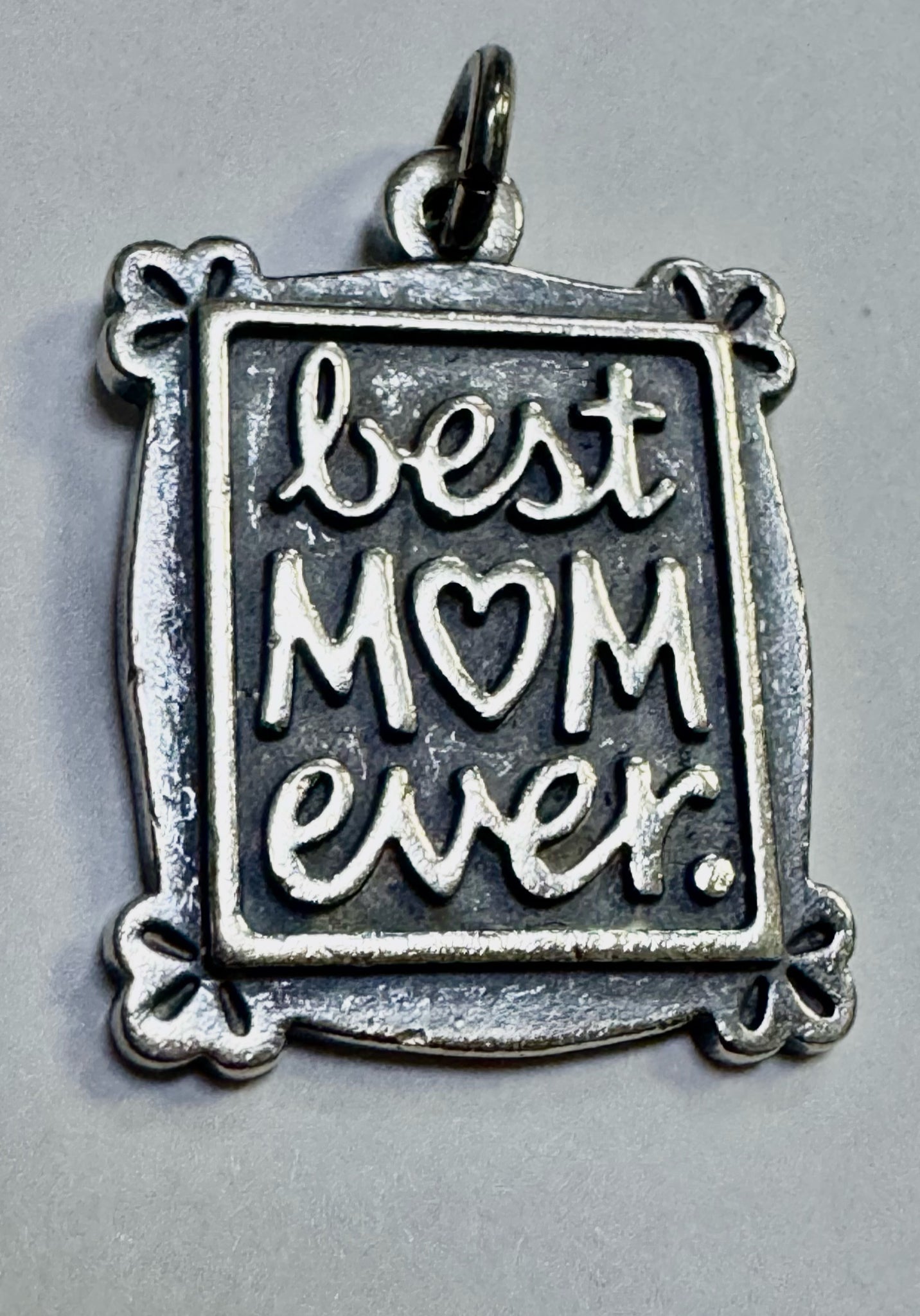 James Avery 925 Sterling Silver Best Mom Ever Charm Pendant