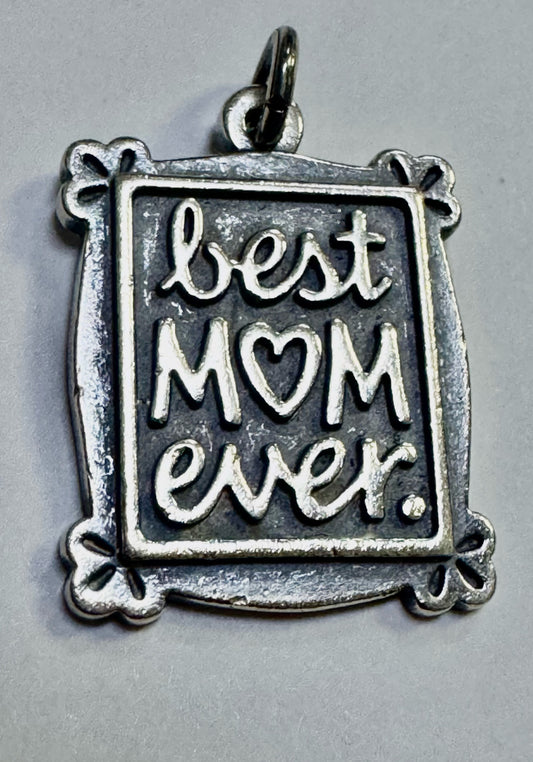 James Avery 925 Sterling Silver Best Mom Ever Charm Pendant