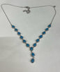Sterling Silver Peruvian Opalina Necklace 18" New