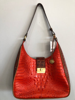 Designer Red/Brown Brahmin Handbag