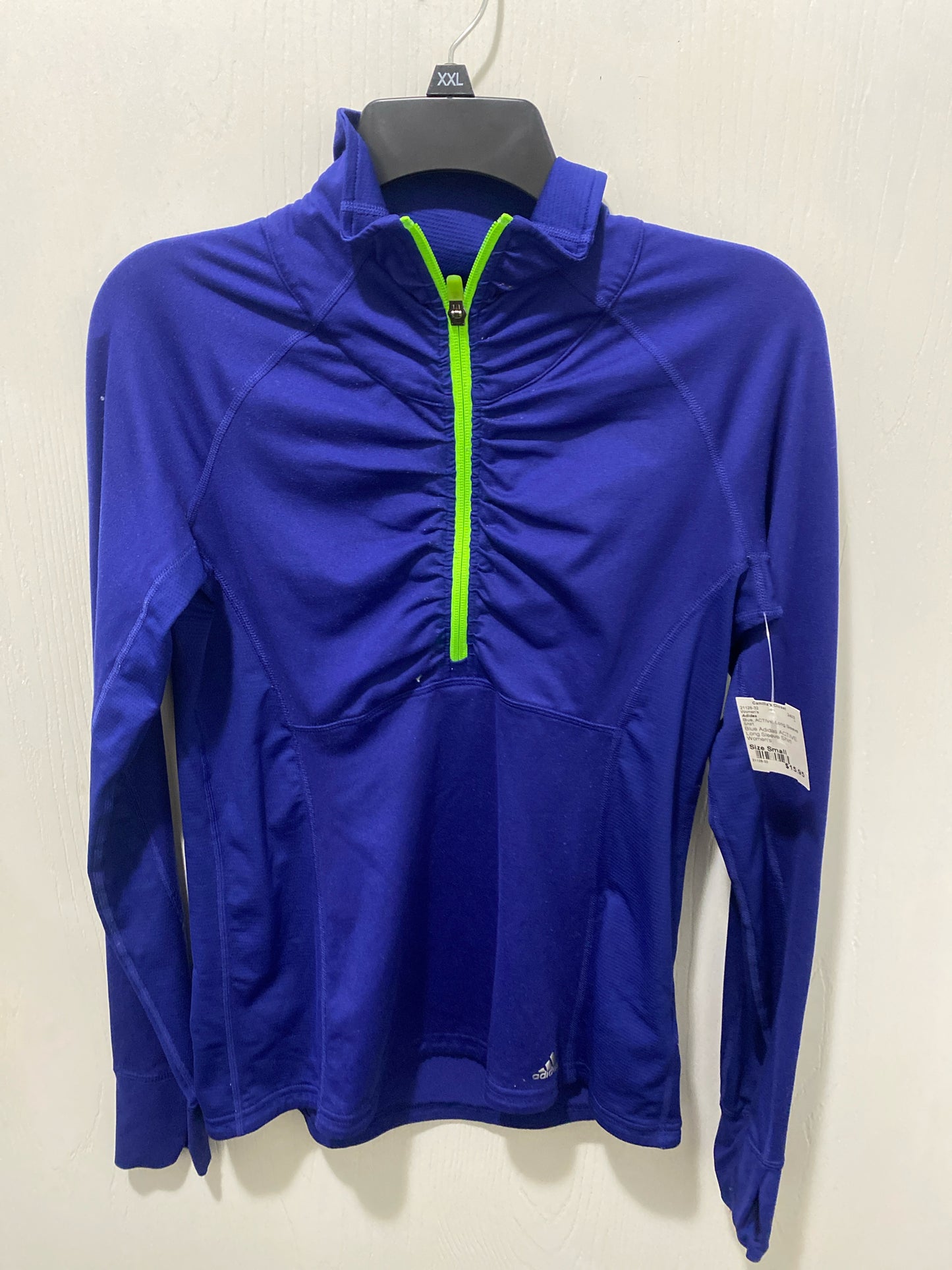 Blue Adidas ACTIVE Long Sleeve Shirt Women's