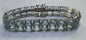 Sterling Silver Blue Topaz Bracelet 7.5"