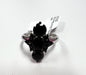 Sterling Silver Black Spinel ring Size 9 JTV New