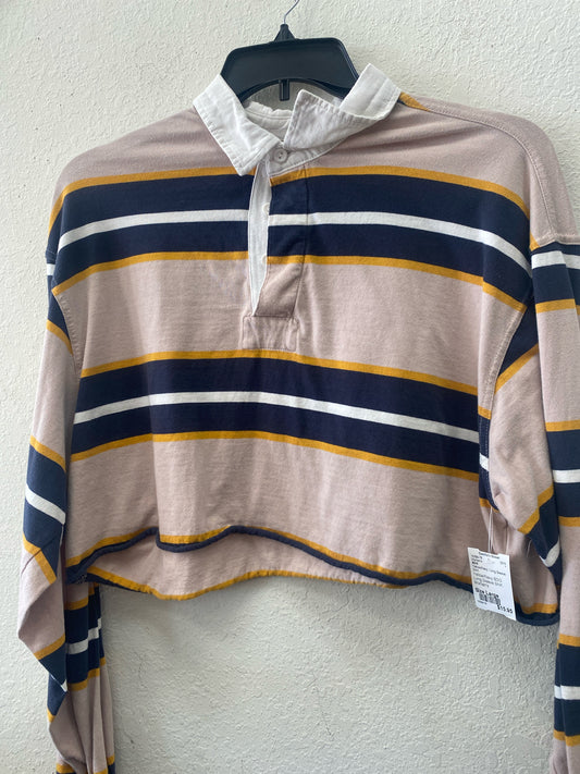 Yellow/Navy BDG Long Sleeve Shirt Women's