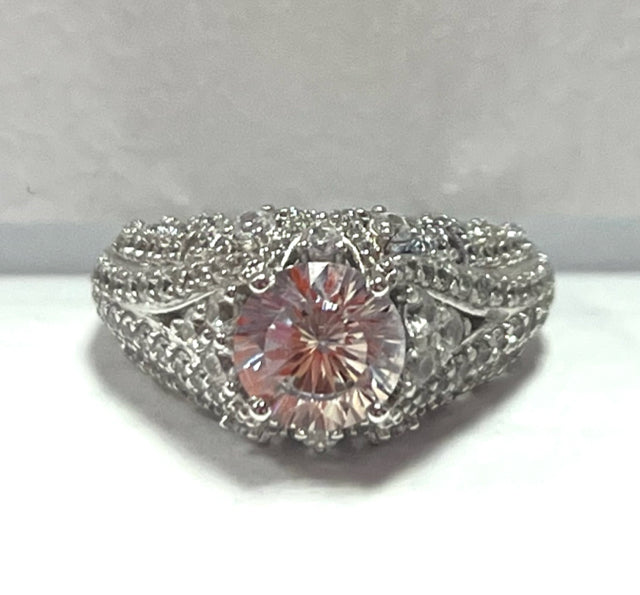 Sterling Silver CZ Ring Size 8 JTV New Bella Luce 5.52 ct tw