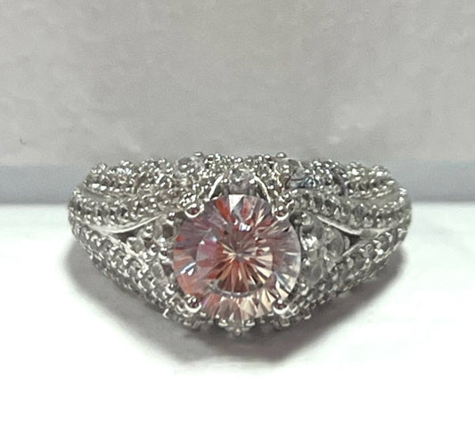 Sterling Silver CZ Ring Size 8 JTV New Bella Luce 5.52 ct tw