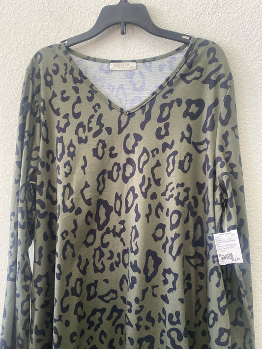 Animal Print Maysoar Long Sleeve Shirt Women's