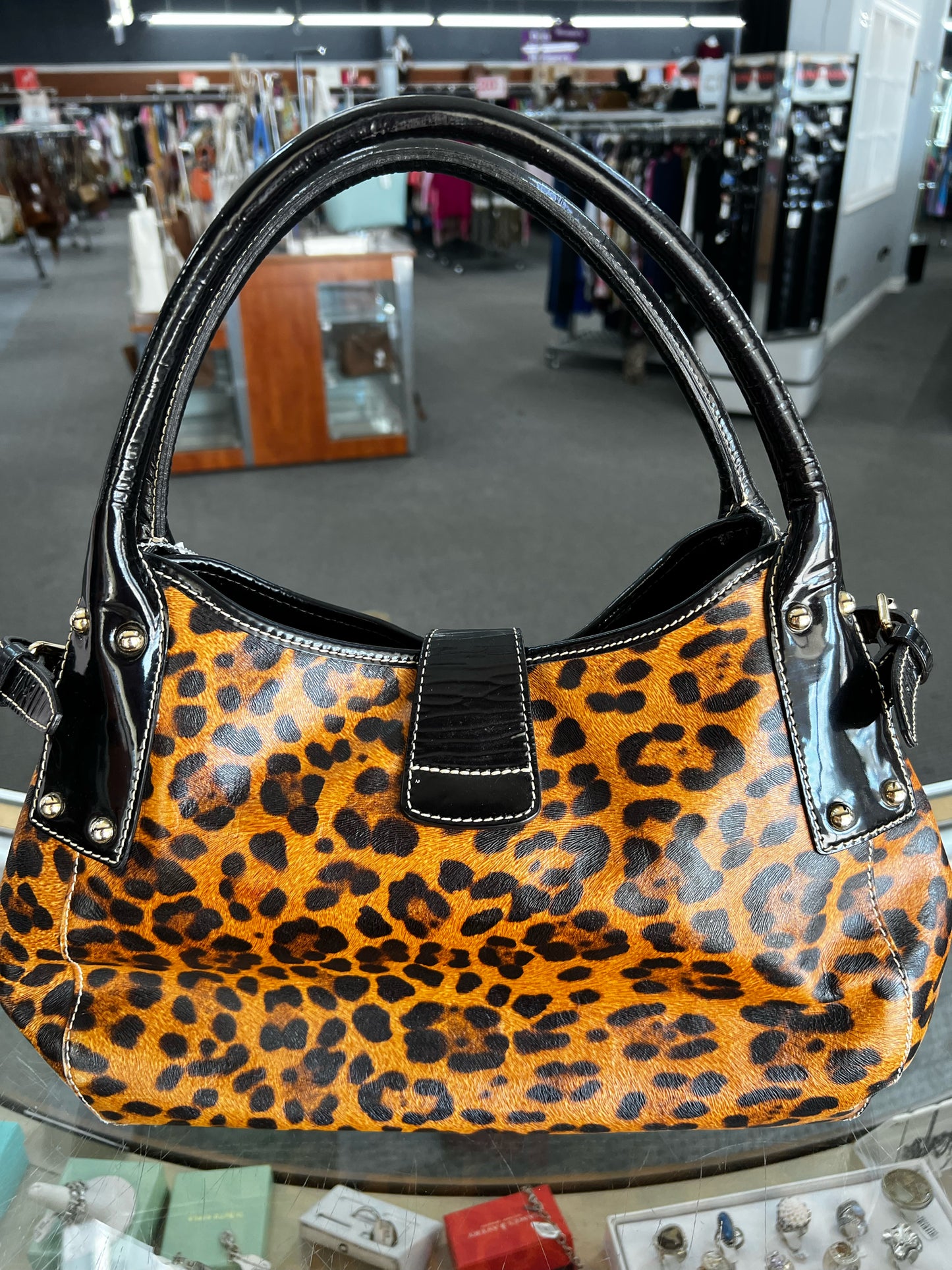 Designer Dooney & Bourke Animal Print Handbag