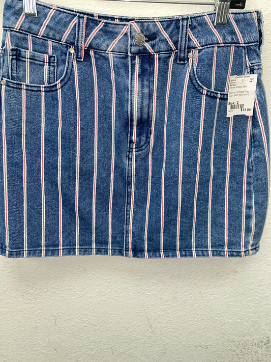 Denim Striped Pac Sun Skirt Women's