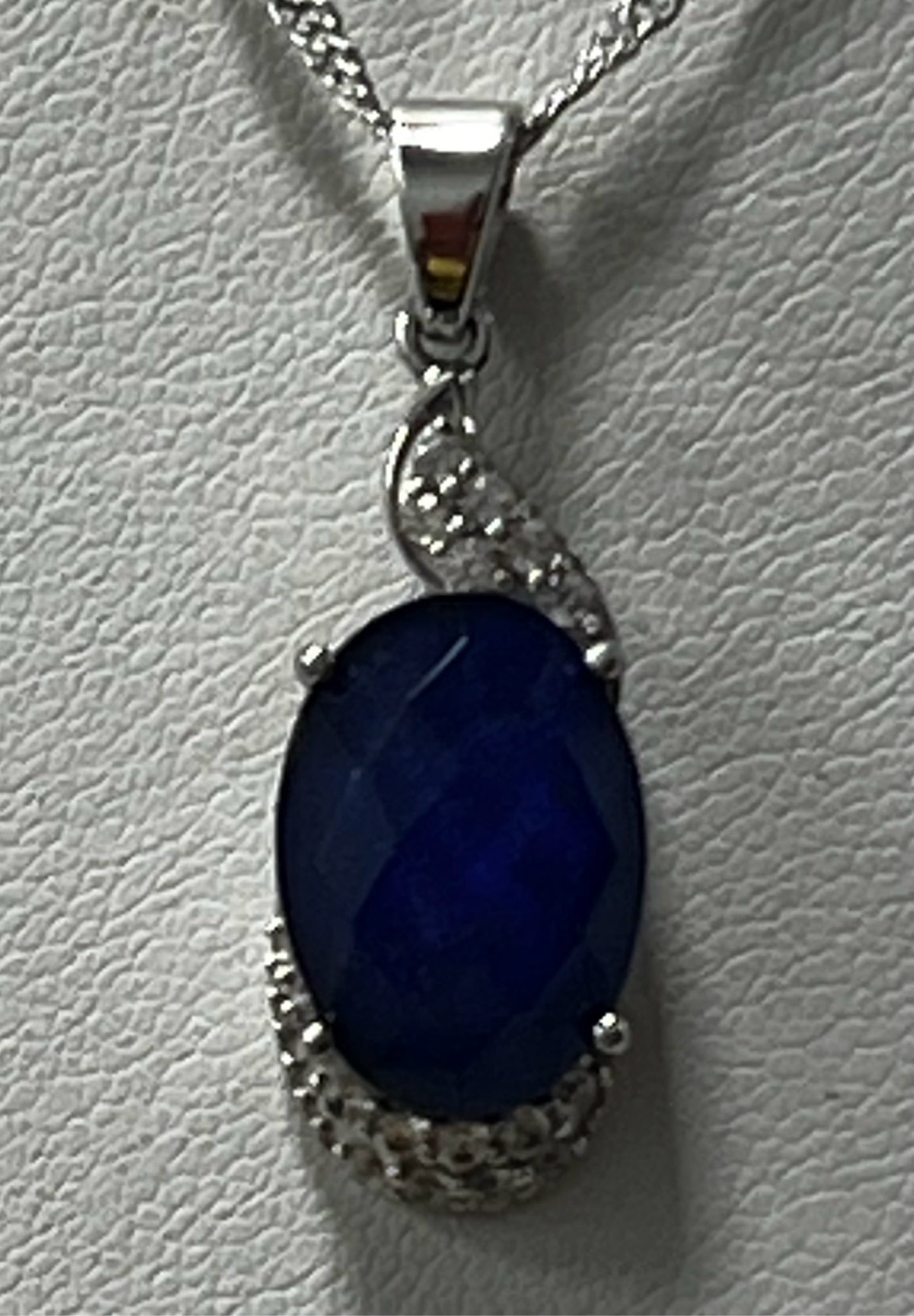 Sterling Silver Lapis Necklace New JTV
