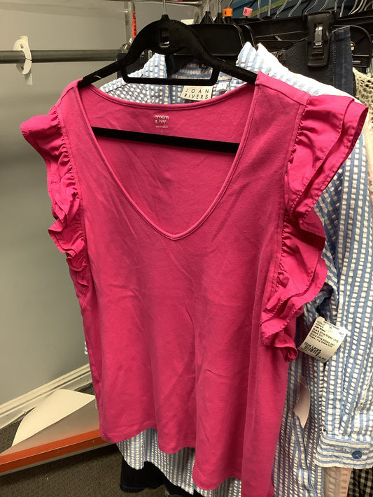 Pink Crown & Ivy Short Sleeve Shirt Women's