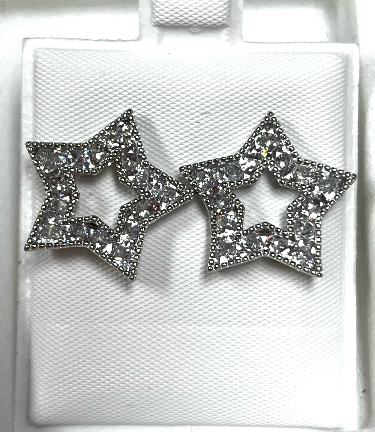 Sterling Silver CZ Earrings New JTV