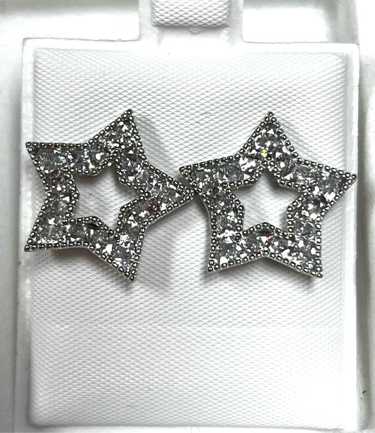 Sterling Silver CZ Earrings New JTV