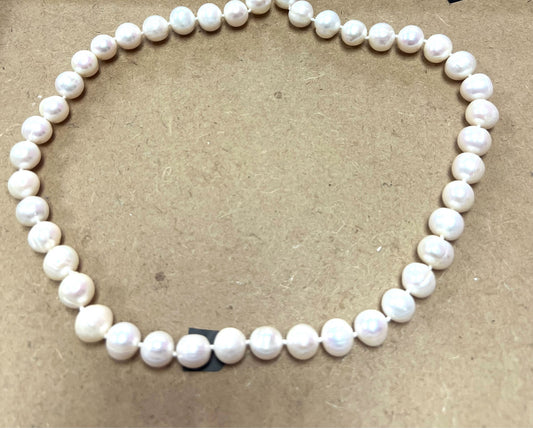 Sterling Silver Pearl Necklace 36" New JTV
