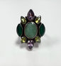 Nicky Butler Sterling MultiStone Ring Size 7.5