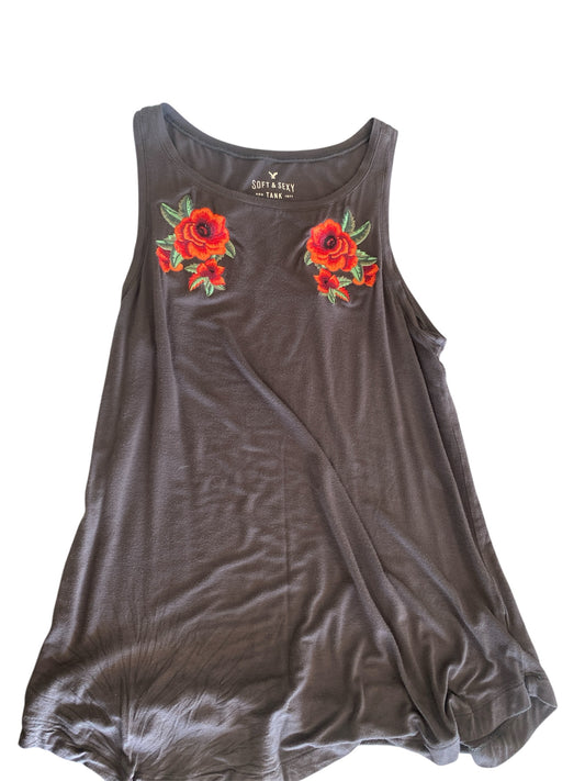 Gray American Eagle Tank Women's