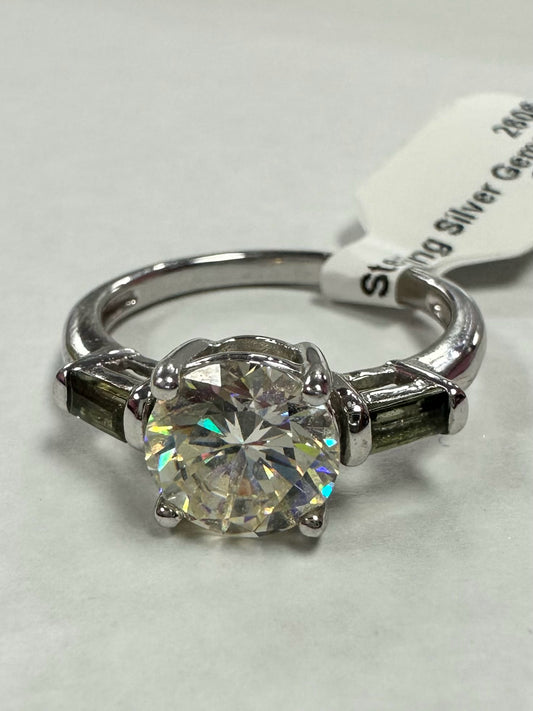 Sterling Silver Gemstone Ring JTV Size 7.5