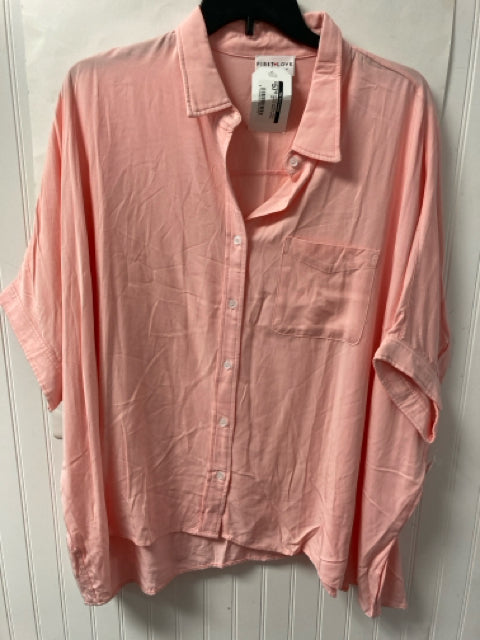 Pink First Love NEW Short Sleeve Shirt Women's