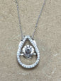 Sterling "Dancing CZ" Pendant & Chain JTV New