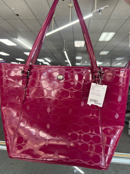 Designer Coach Fuchsia Handbag