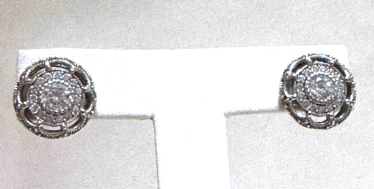 Sterling Silver CZ Earrings
