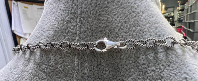 Carolyn Pollack Relios 17" Sterling Silver Necklace Scroll Necklace