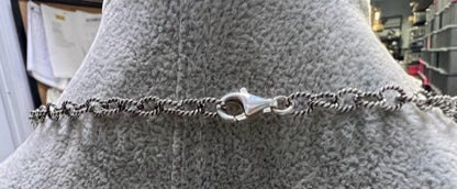 Carolyn Pollack Relios 17" Sterling Silver Necklace Scroll Necklace