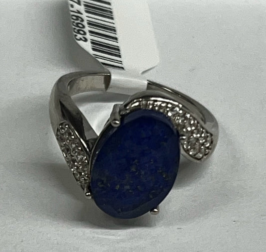 Sterling Silver Lapis Ring JTV Size 8