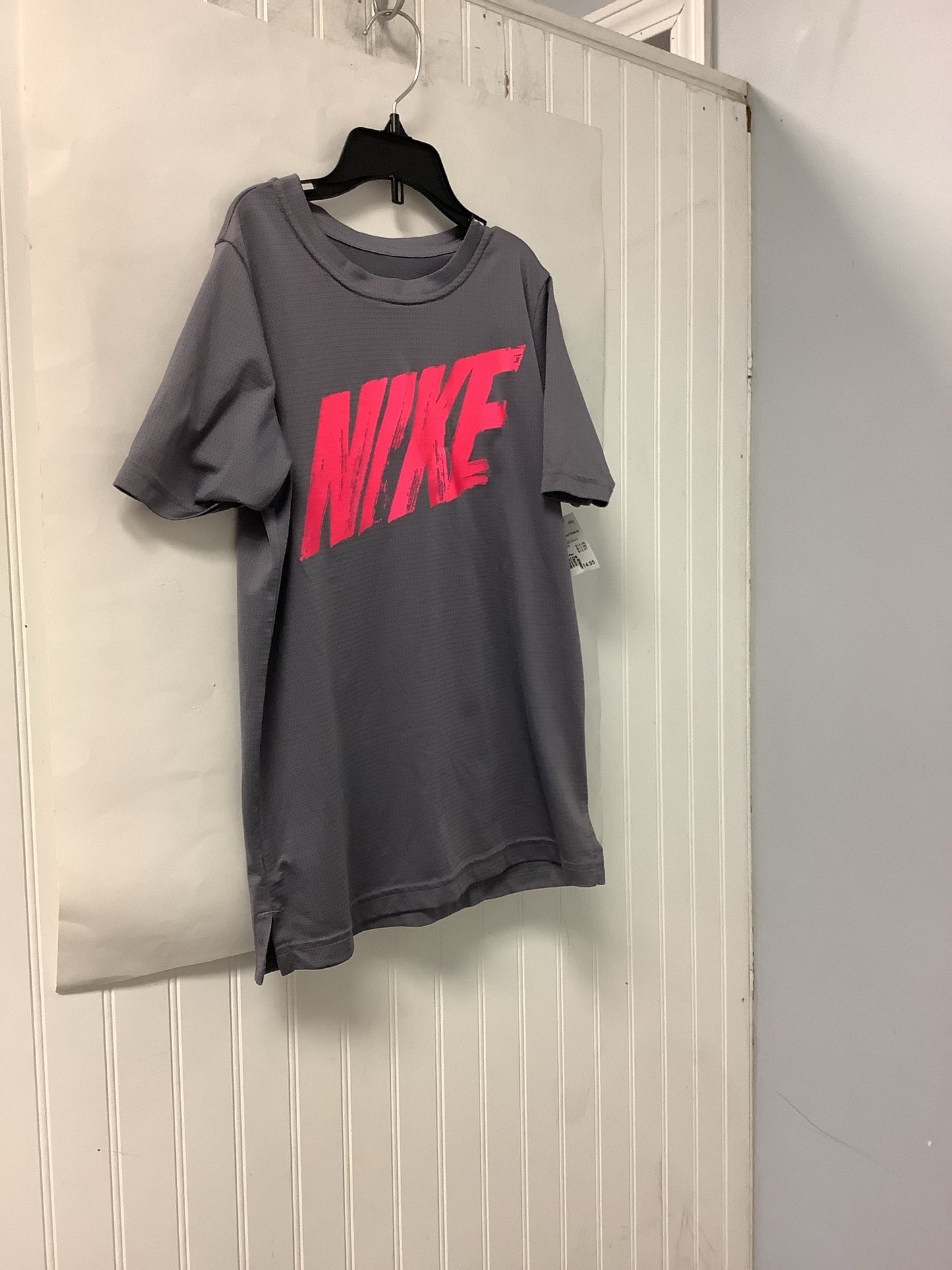 Gray Nike ACTIVE Short Sleeve Shirt Girls
