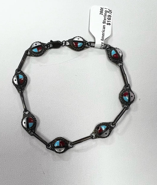Native American Sterling Silver Bracelet