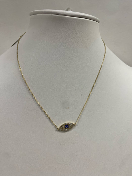 Gold Over Sterling Silver Necklace 16" - 18"