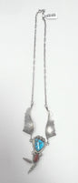 Marie Thompson turquoise necklace Sterling Silver