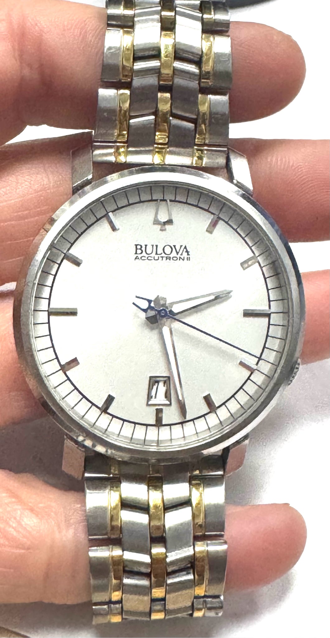 Bulova Accutron II Telluride Men's White Dial Quartz Watch 96B216