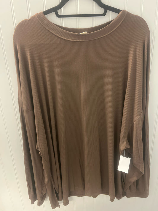 Brown yelete NEW Long Sleeve Shirt Women's