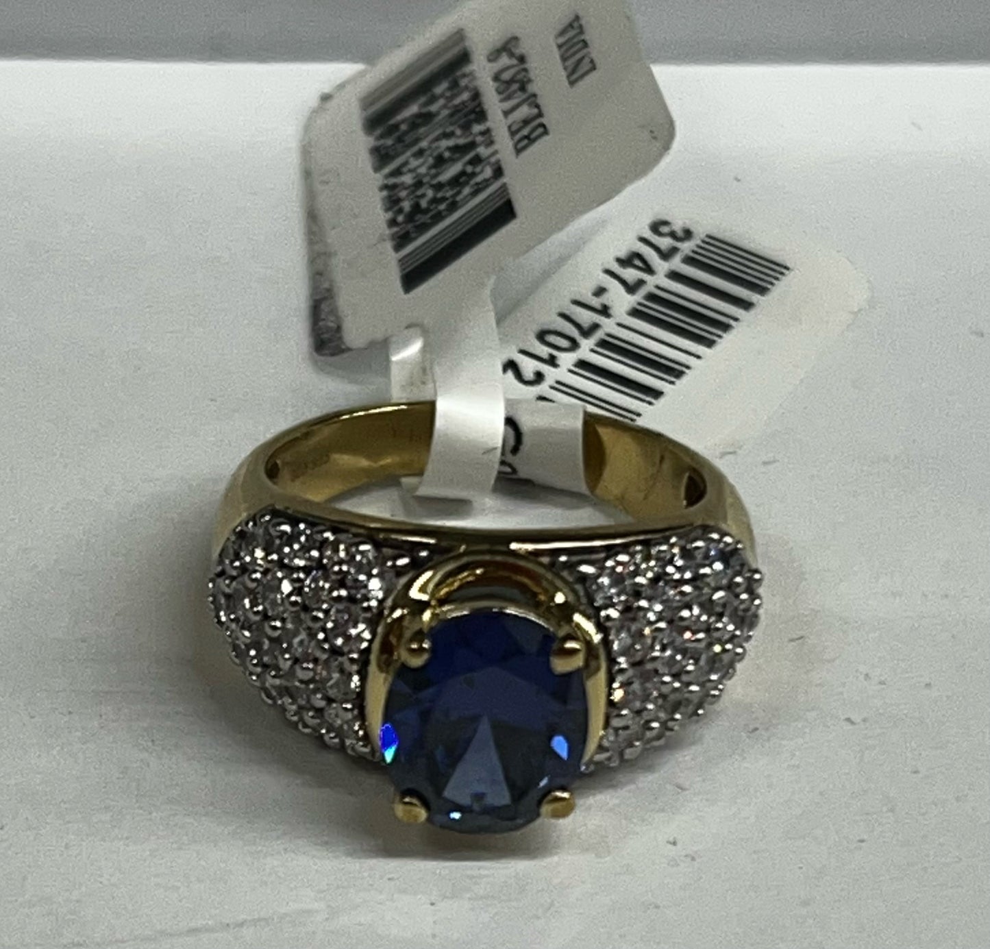 Gold Over Sterling Silver Eterno Ring JTV  Bella Luce Size 8 CZ