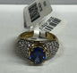Gold Over Sterling Silver Eterno Ring JTV  Bella Luce Size 8 CZ