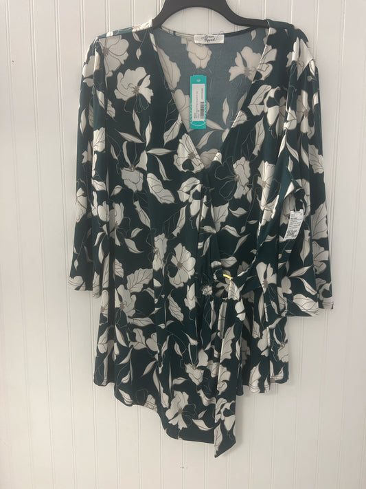 GREEN AND WHITE Beacon Apparel NEW Long Sleeve Shirt Women's