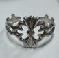 Francis FL Begay Sterling Silver Navajo Sandcast Cuff Native American Bracelet