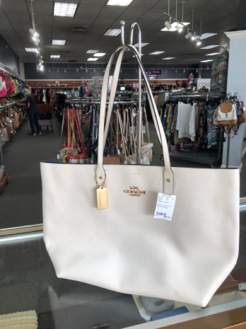 Designer Coach Off White Handbag