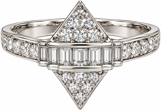 1/2 ct tw Lab Diamond Sterling Ring