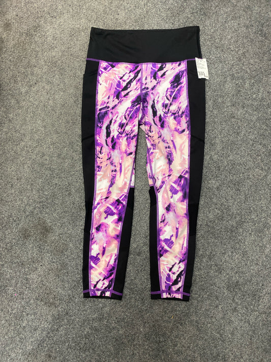 Black/Purple Rise by Lularoe Leggings ACTIVE Women's