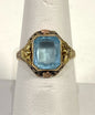 10k Yellow & Rose Gold Antique Ostby Barton OB Ring Size 7.5 Vintage