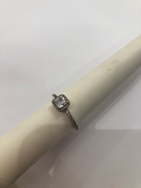 Pandora Sterling Silver Ring CZ Size 10