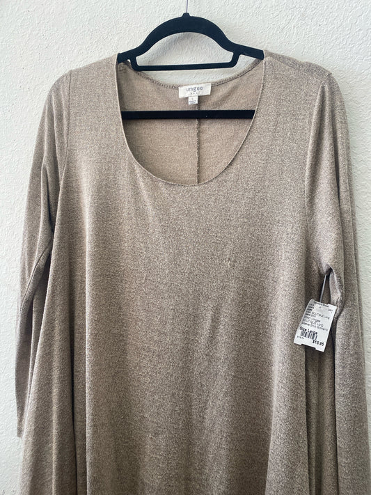 Brown Umgee BOUTIQUE Long Sleeve Shirt Women's