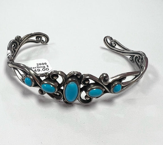 Carolyn Pollack Sterling Bracelet Turquoise