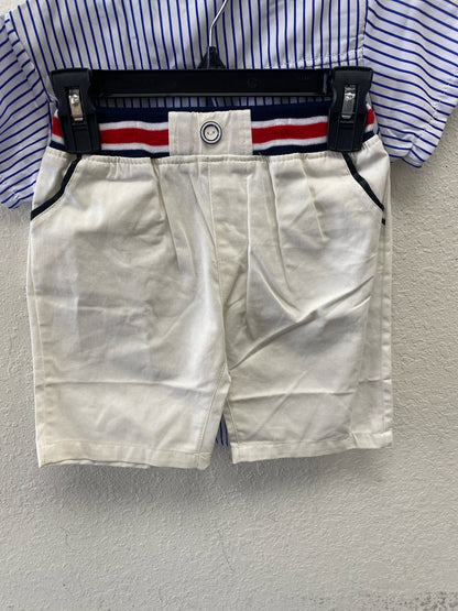 Blue Striped NEW 2 Piece Outfit Boys