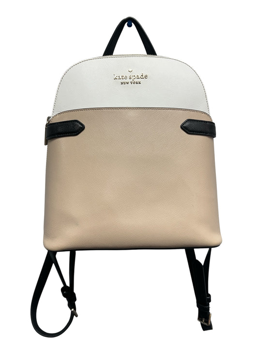 Designer Kate Spade Beige/White Backpack