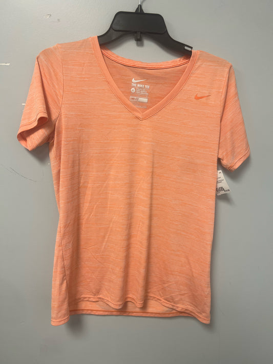 Orange Nike ACTIVE Short Sleeve Shirt Women's
