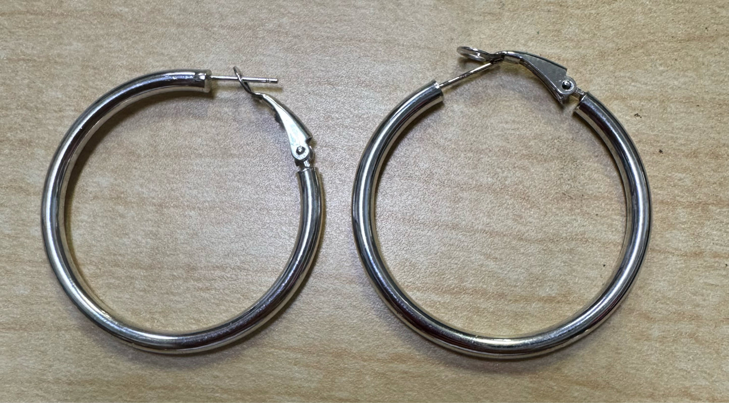 Sterling Silver Hoop Earrings