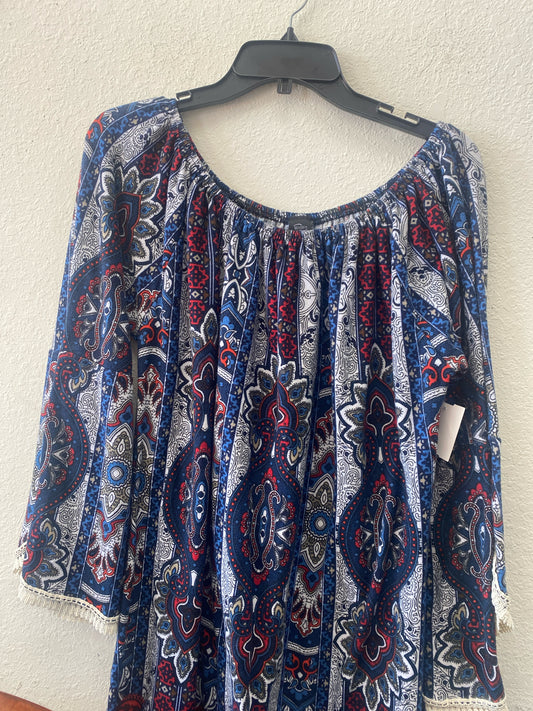 Navy/White/Red WinWin Long Sleeve Shirt Women's